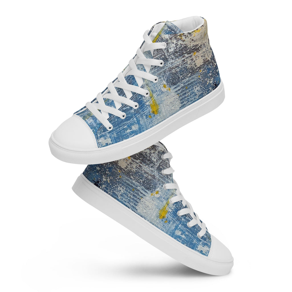 Men's High Top- Denim Scrape