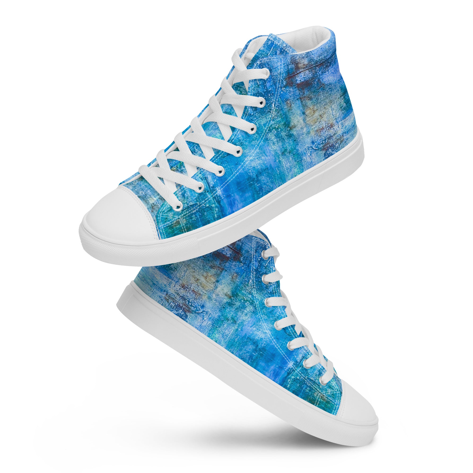 Men's High Top- Bright Earth Blue