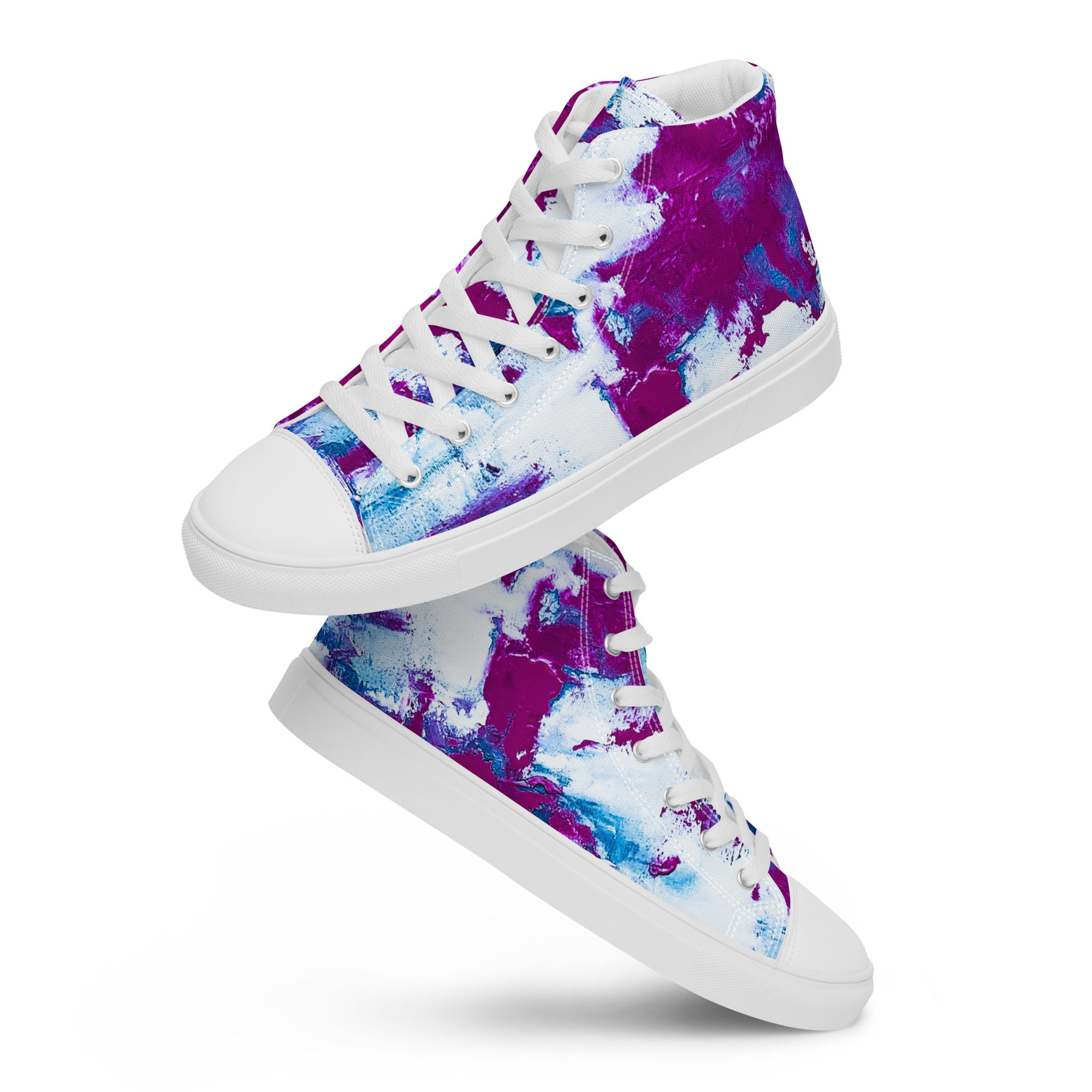Men's High Top- Mismatch Turquoise