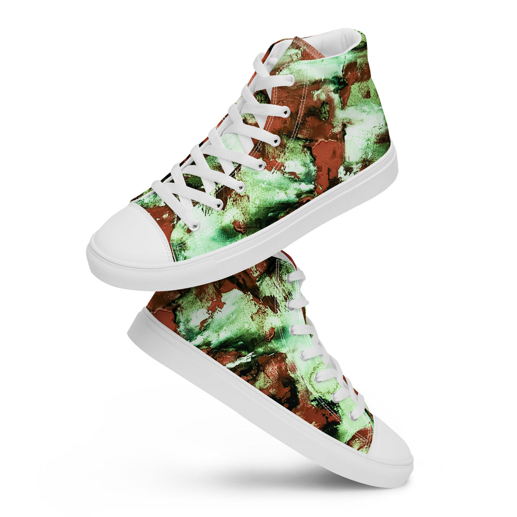 Men's High Top- Mismatch Green