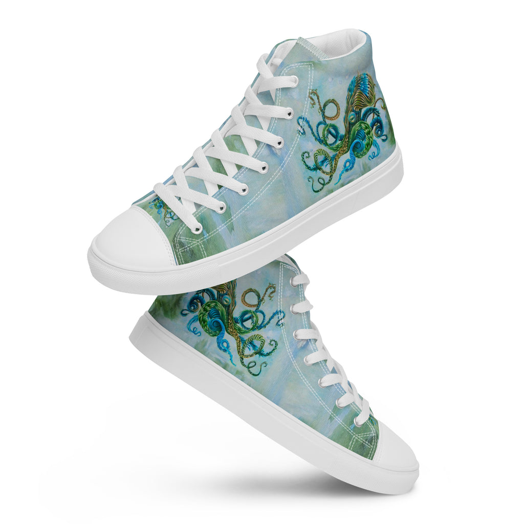 Men's High Top- Nature Octopus