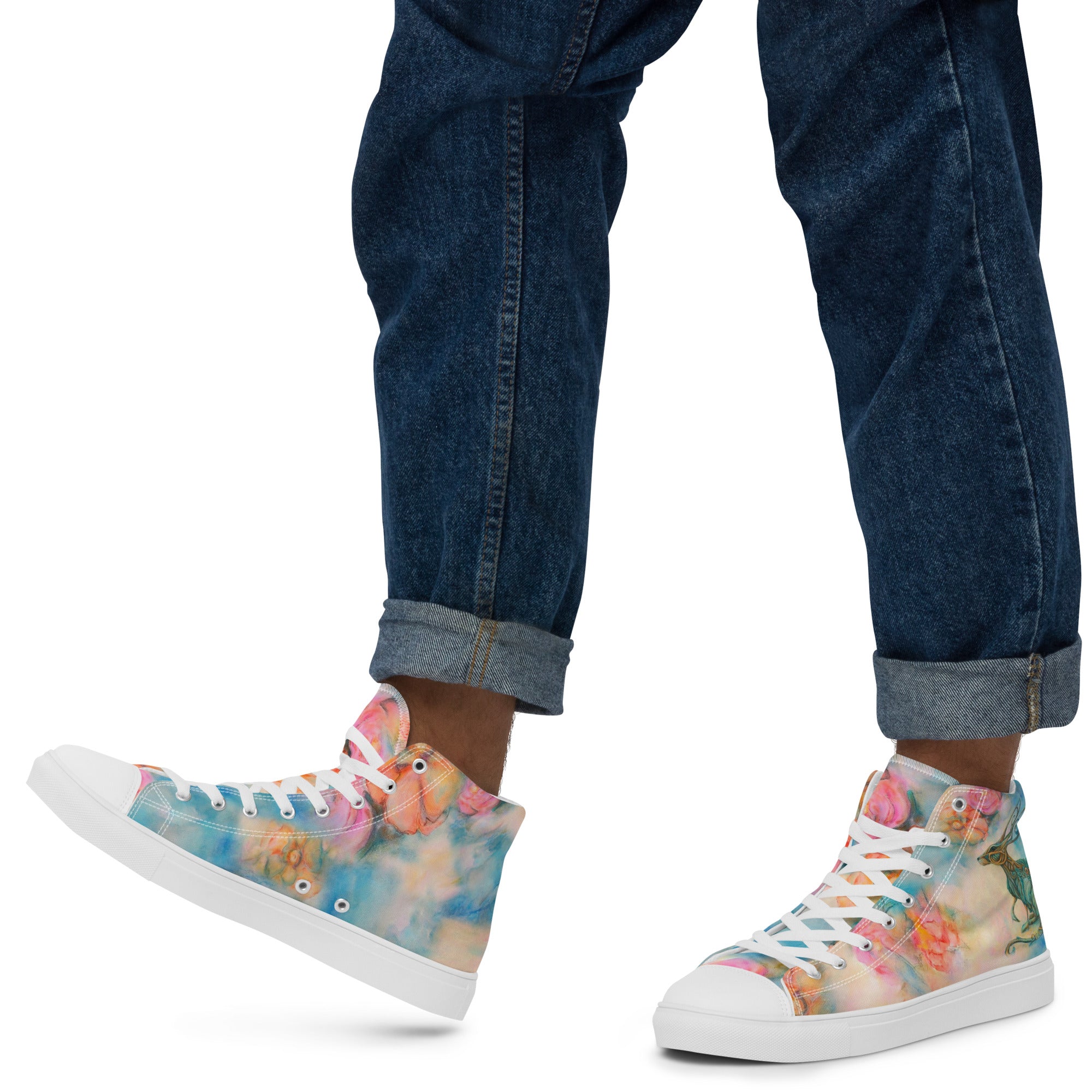 Men's High Top- Hare Plant