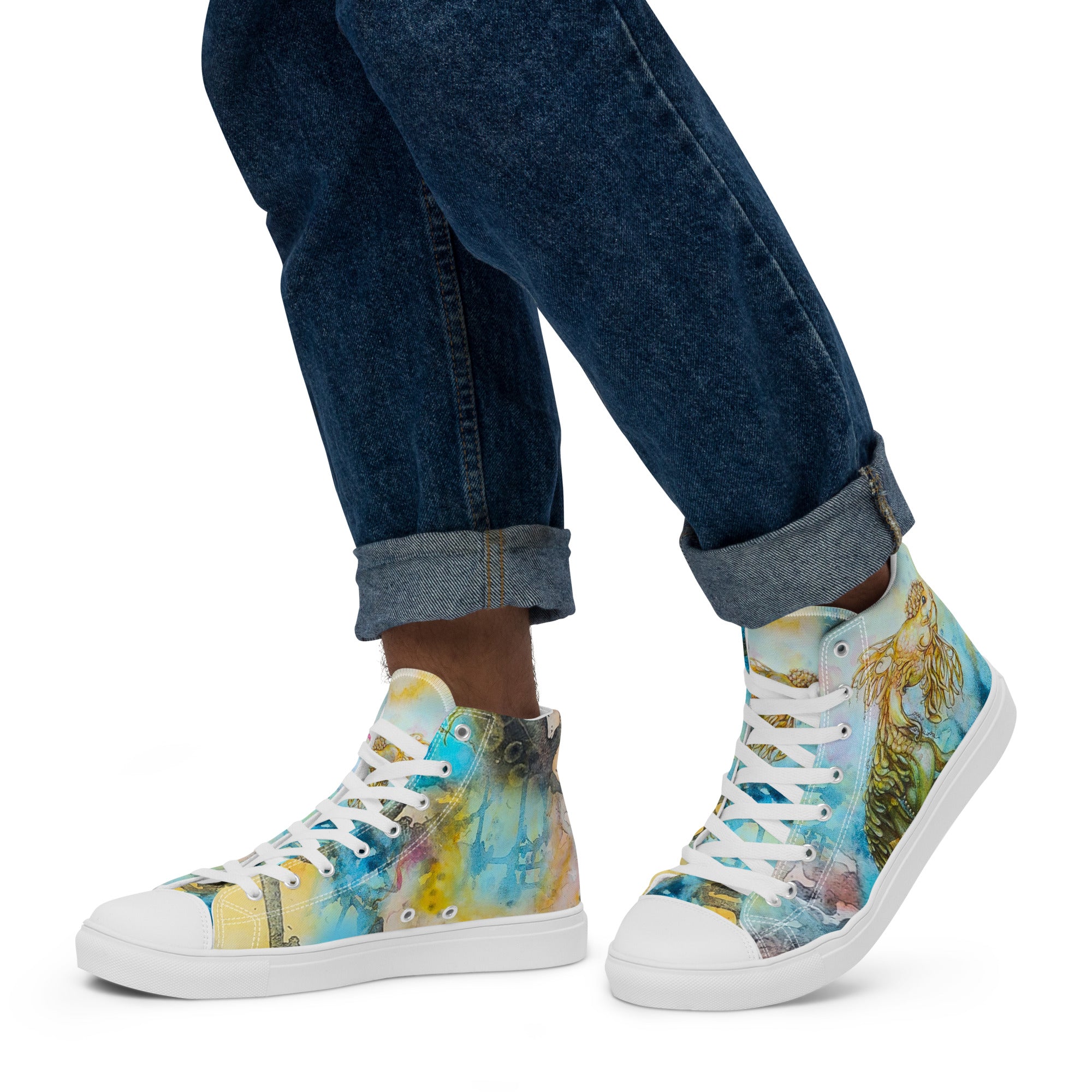 Men's High Top- Goldfish