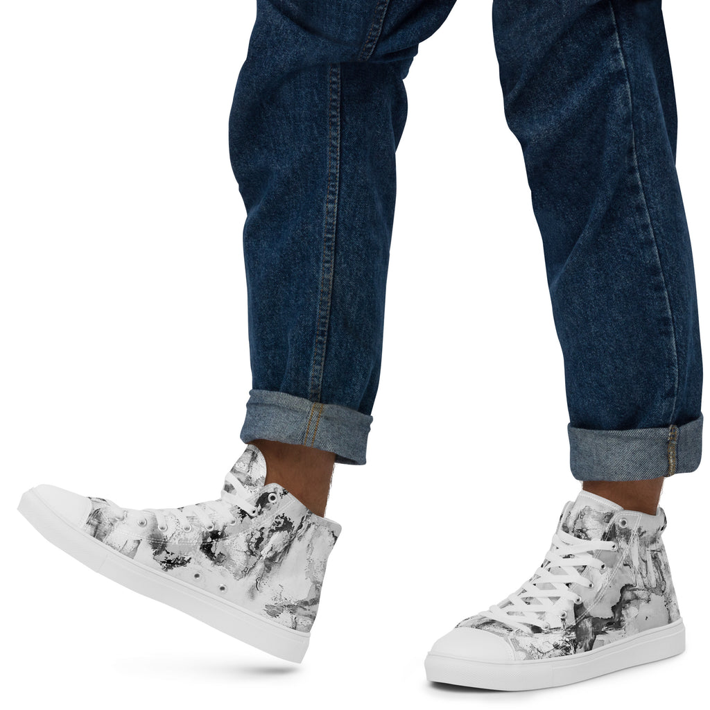 Men's High Top- Mismatch Grey