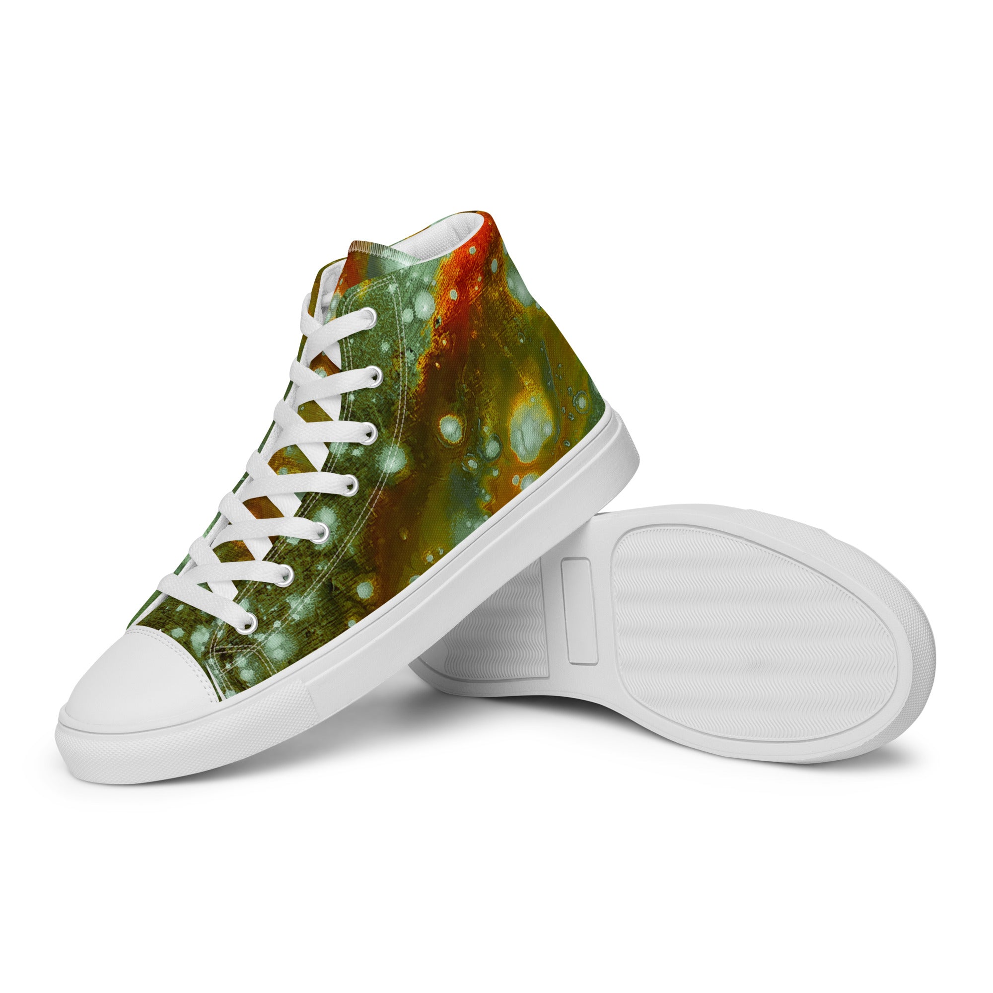 Men's High Top- Galaxy Green a.k.a. Surface of Mercury