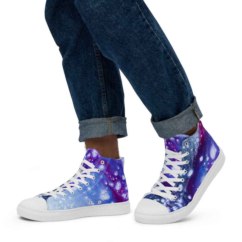 Men's High Top- Galaxy Purple