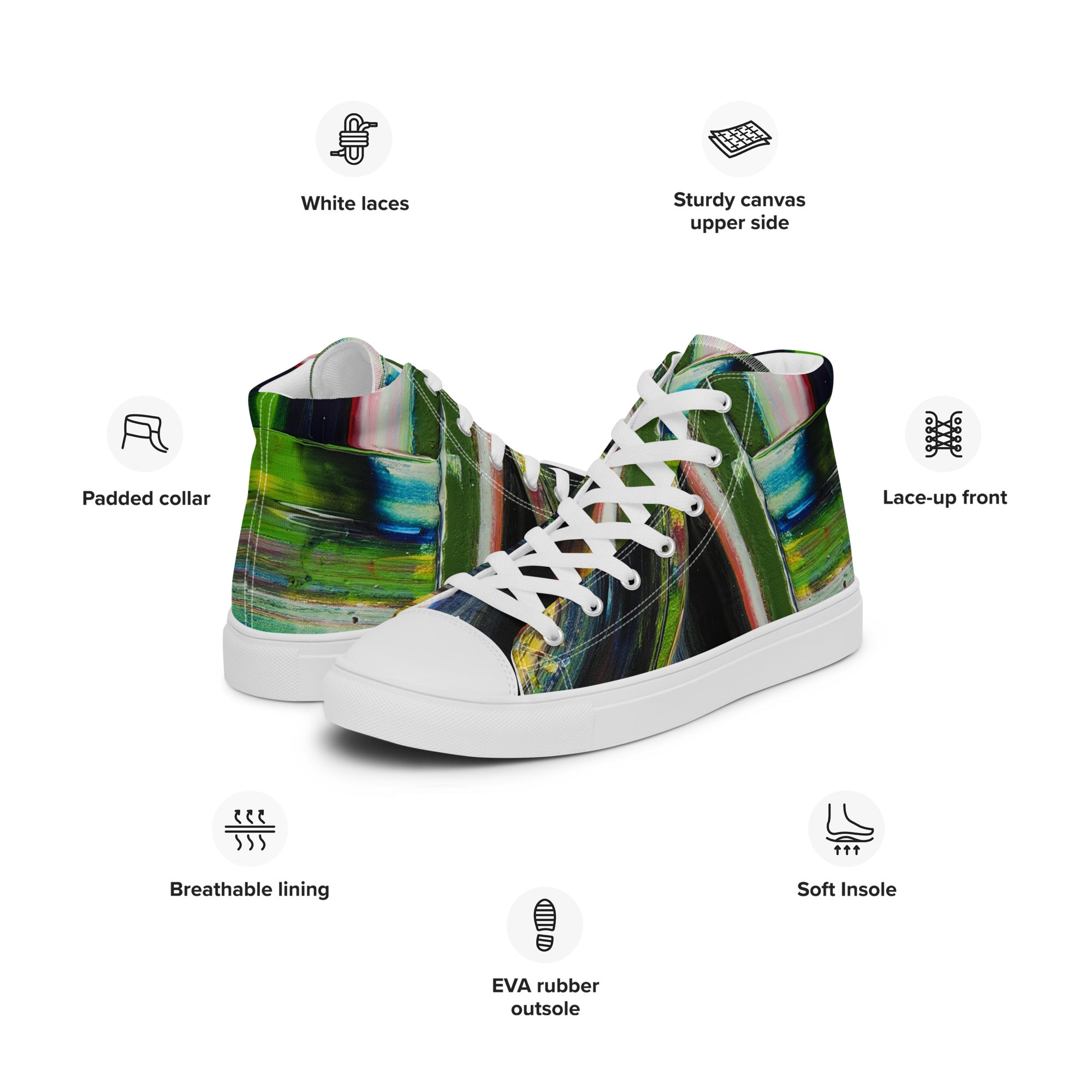 Men's High Top- Circus Green