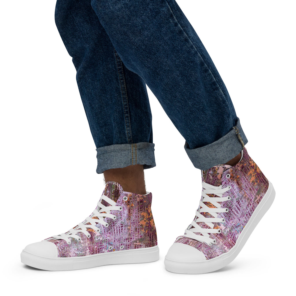 Men's High Top- Weave Berry
