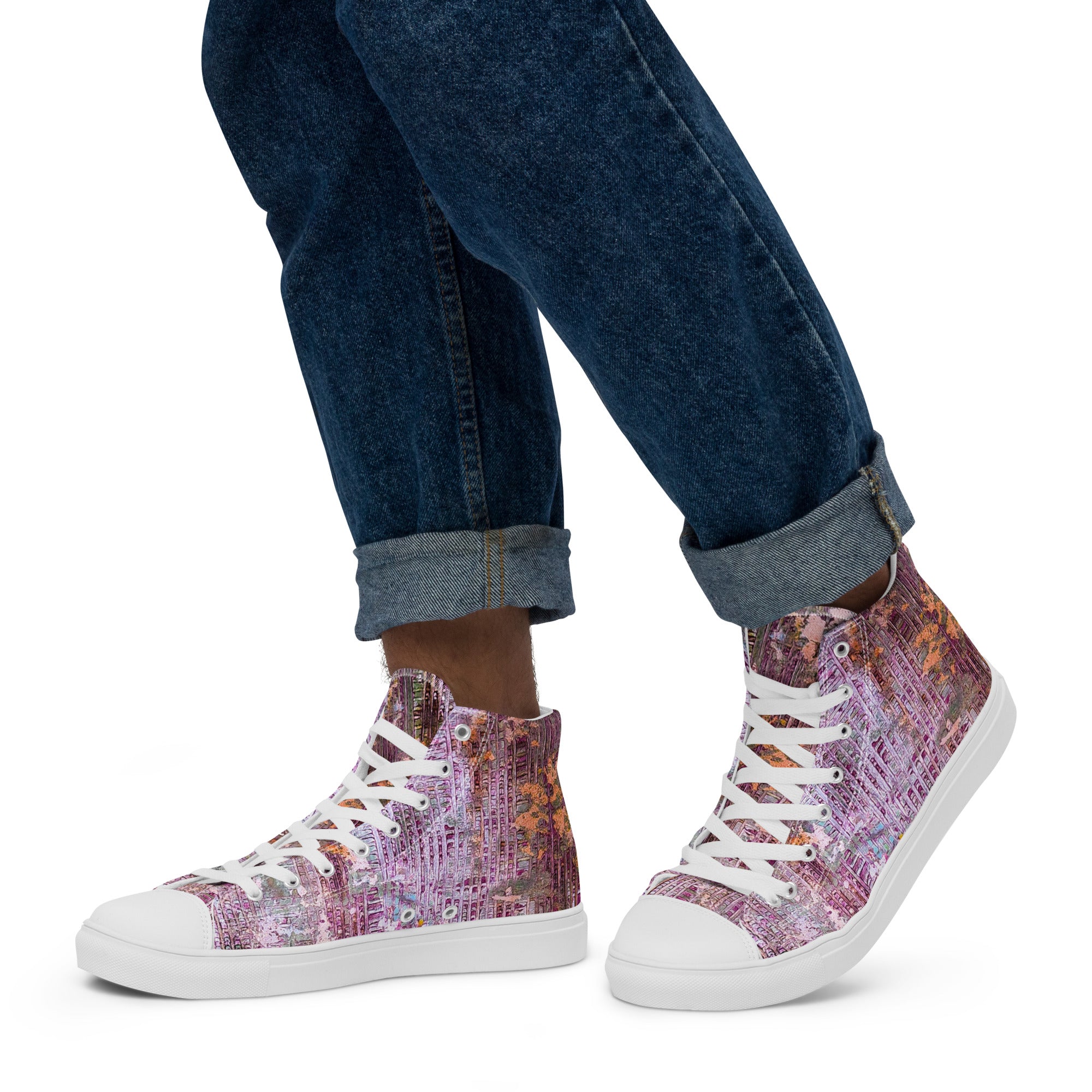 Men's High Top- Weave Berry