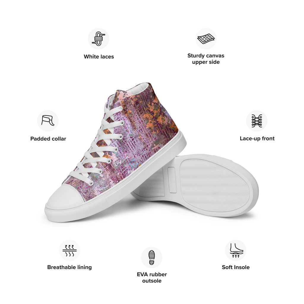 Men's High Top- Weave Berry