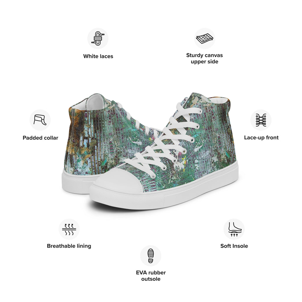 Men's High Top- Weave Green