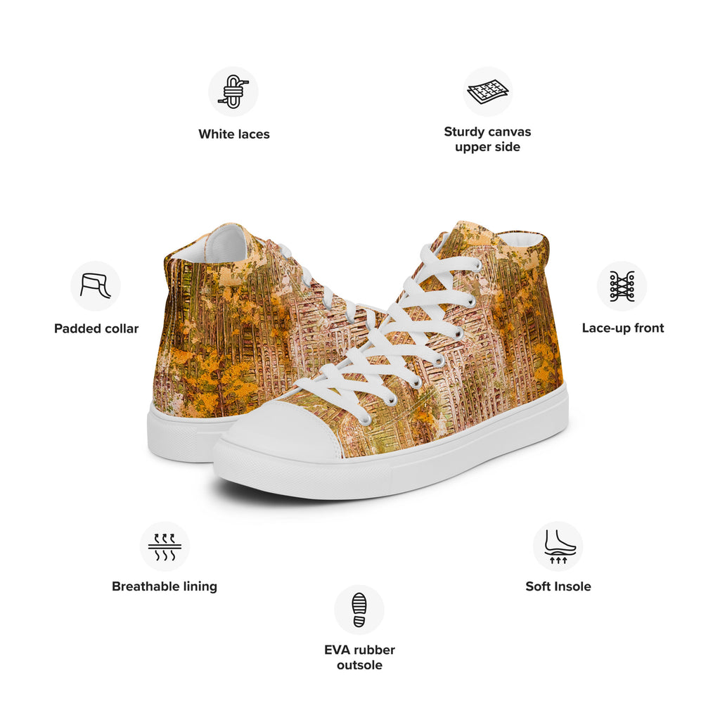 Men's High Top- Weave Golden