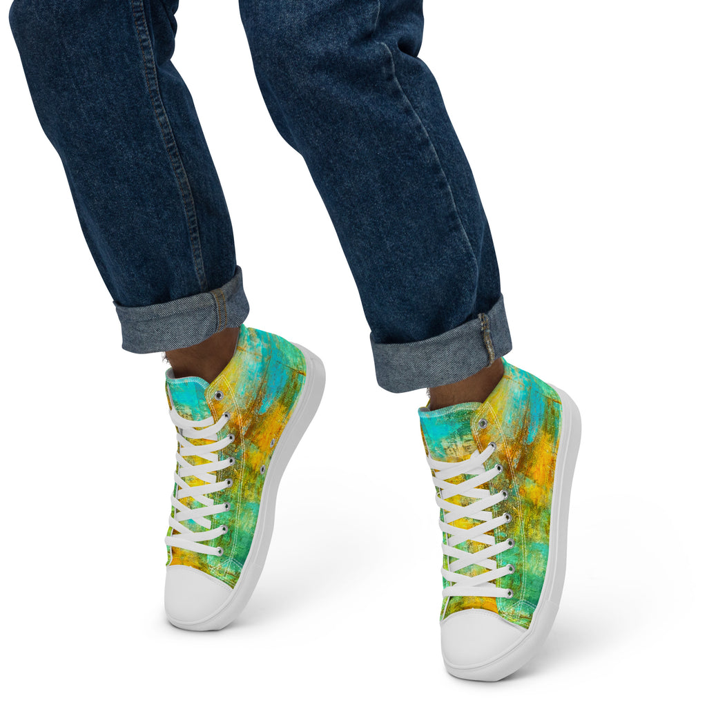 Men's High Top- Bright Earth Flow