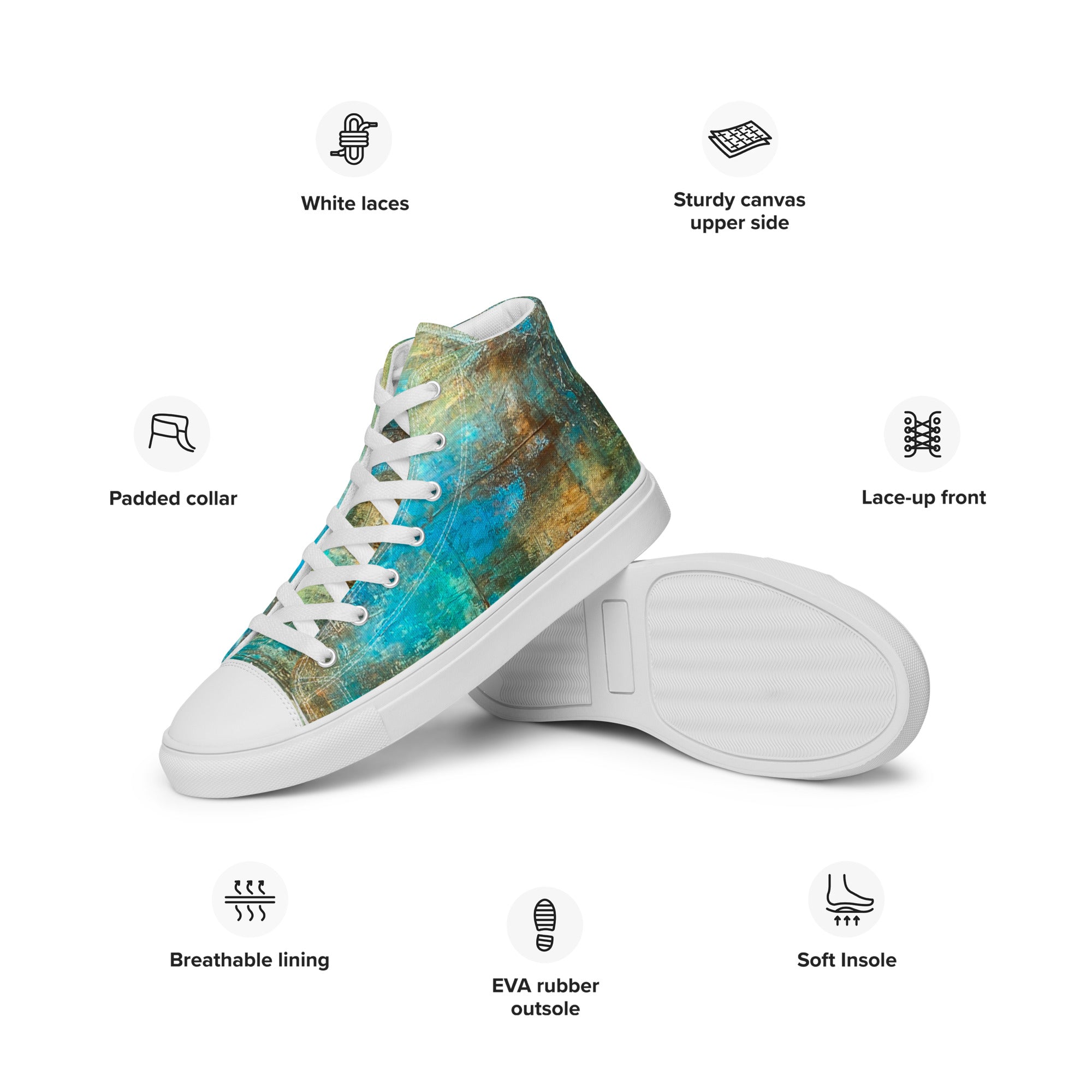 Men's High Top- Bright Earth