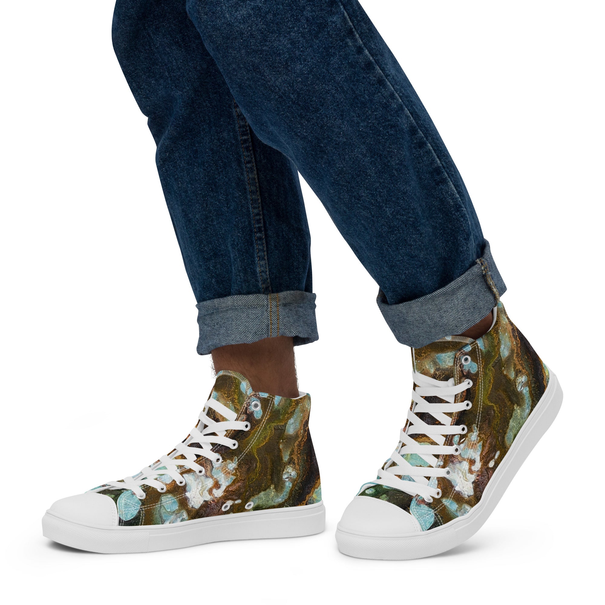 Men's High Top- Microscope