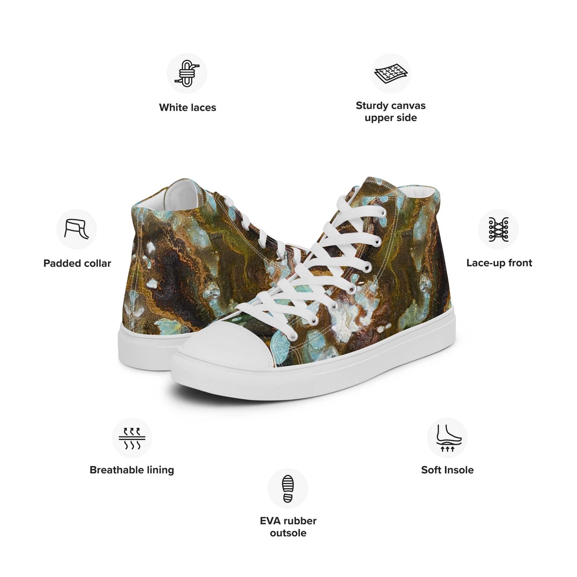 Men's High Top- Microscope
