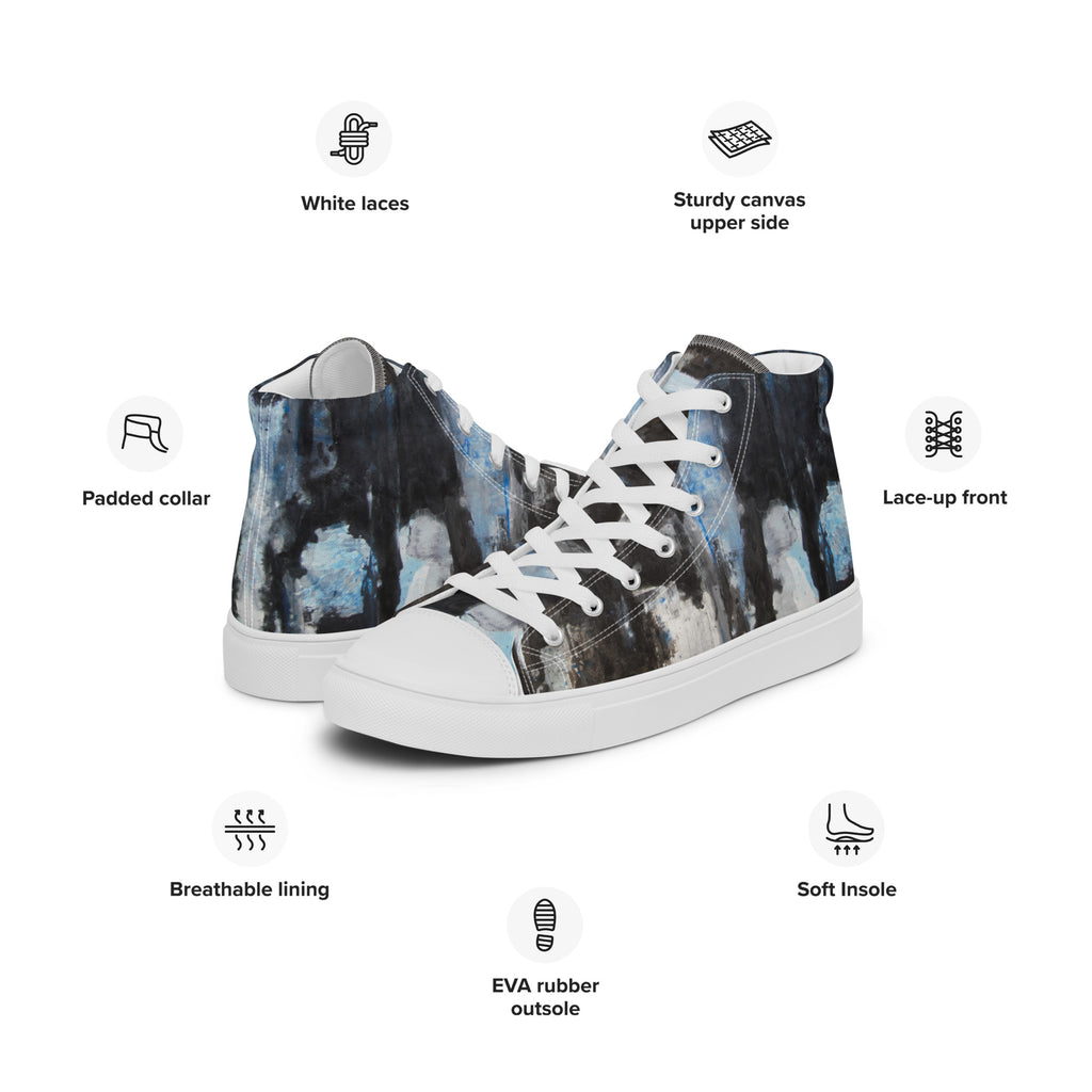 Men's High Top- Start with Blue