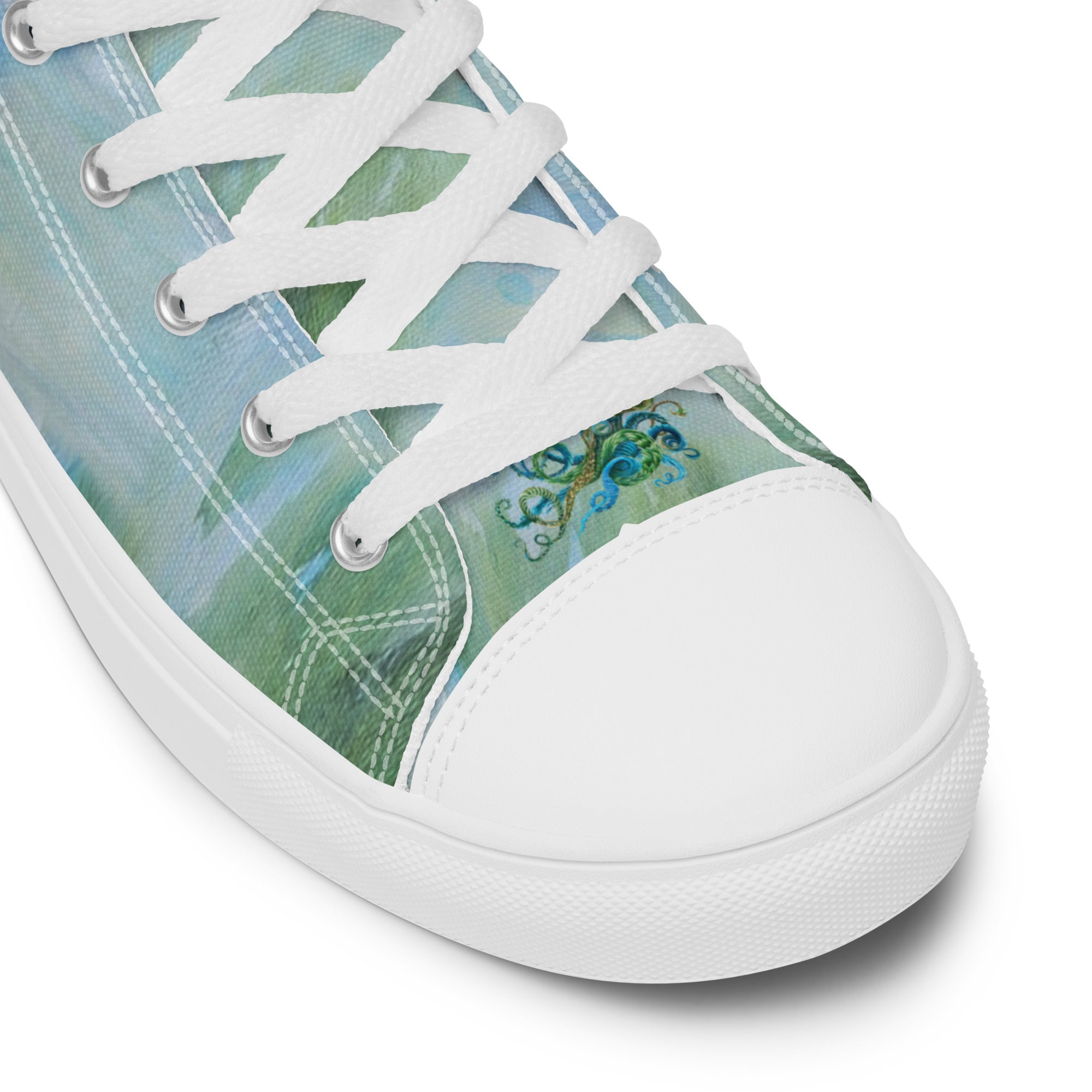 Men's High Top- Nature Octopus
