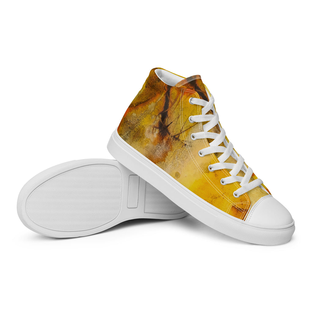 Men's High Top- Ink Fire