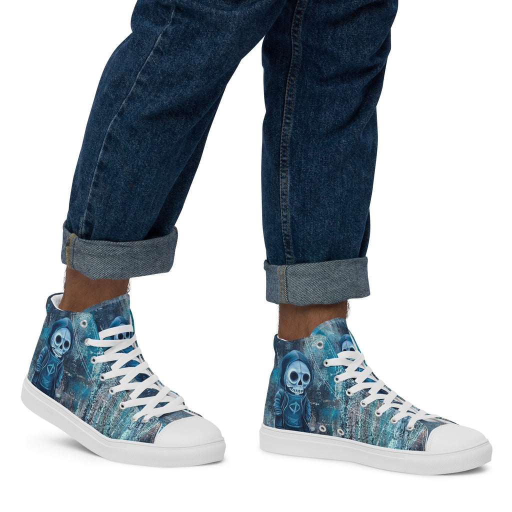 Men's High Top- Skull Boy