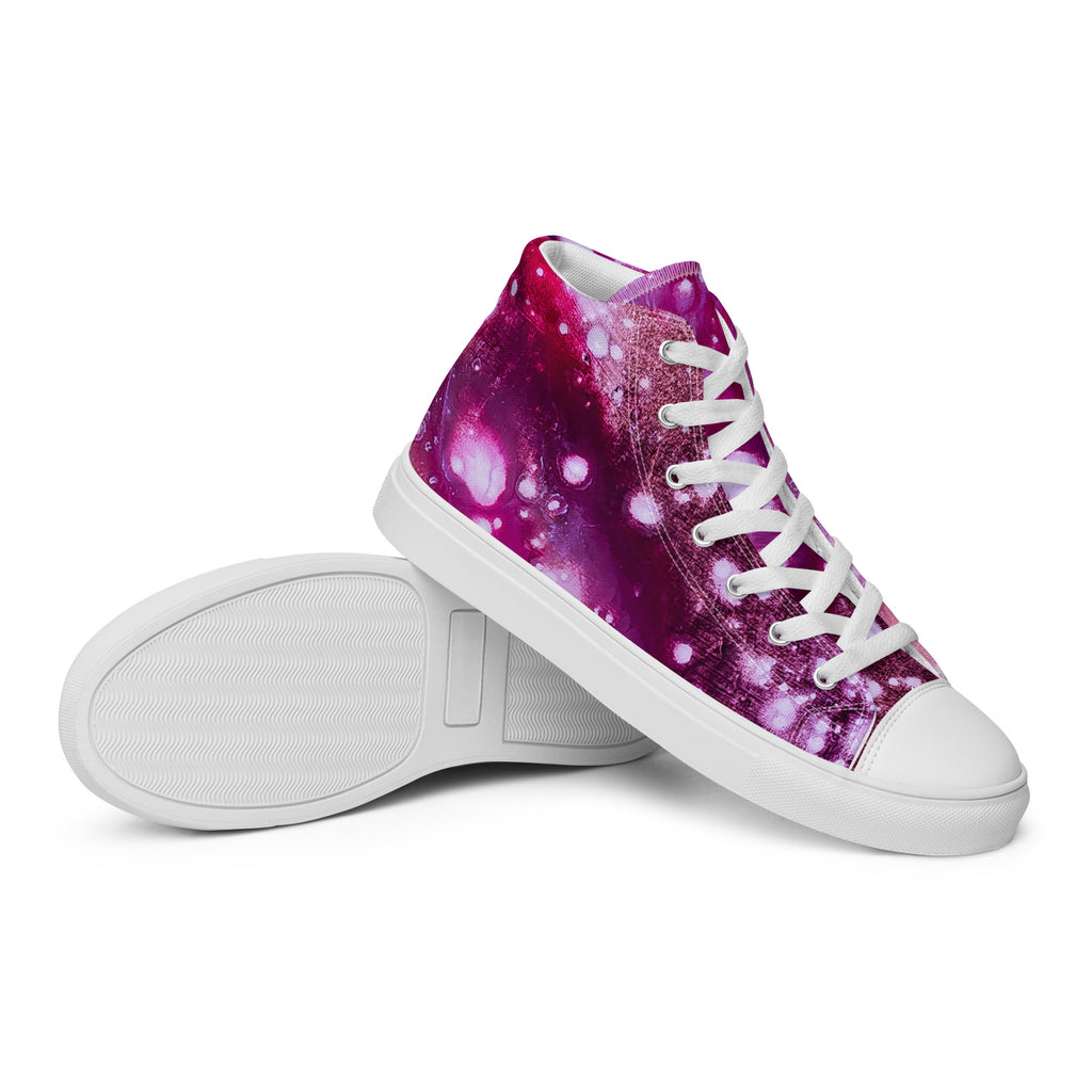 Men's High Top- Galaxy Fuchsia