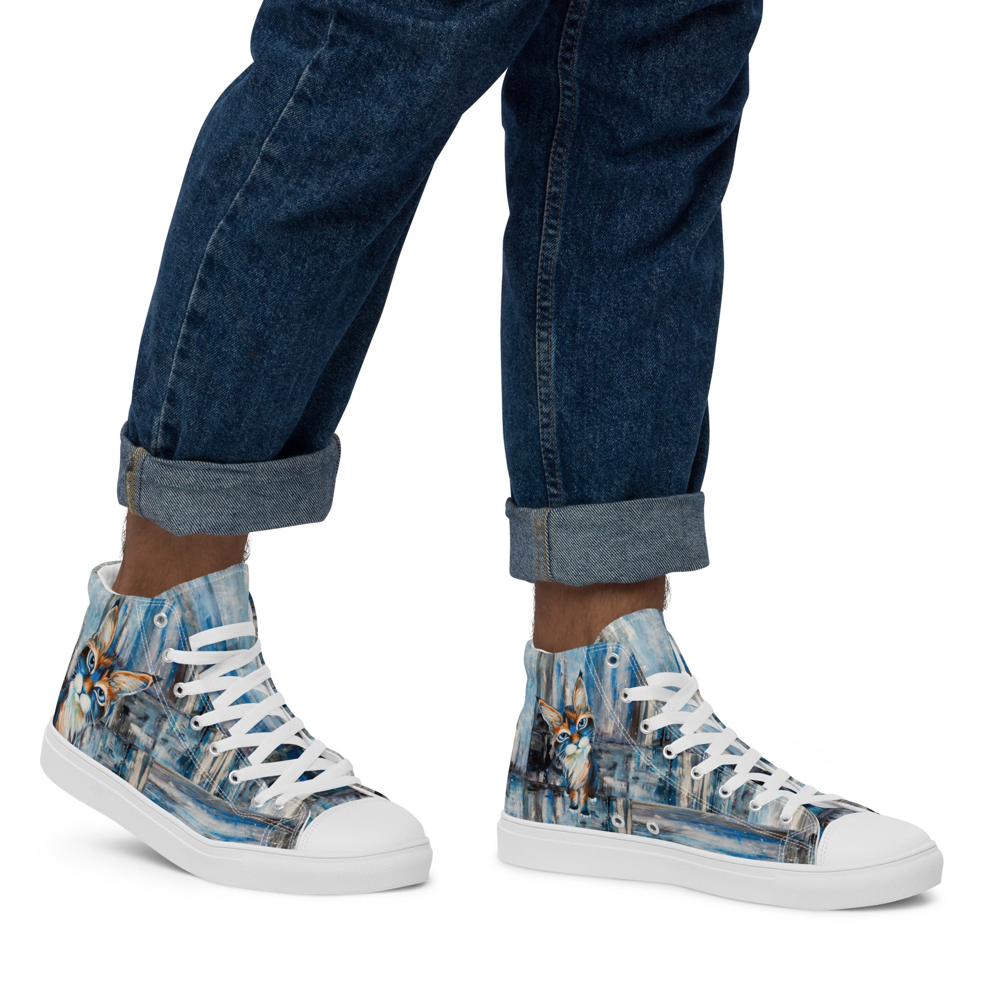 Men's High Top- Big Kitty