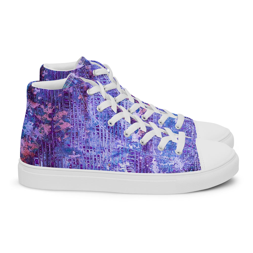 Men's High Top- Weave Purple