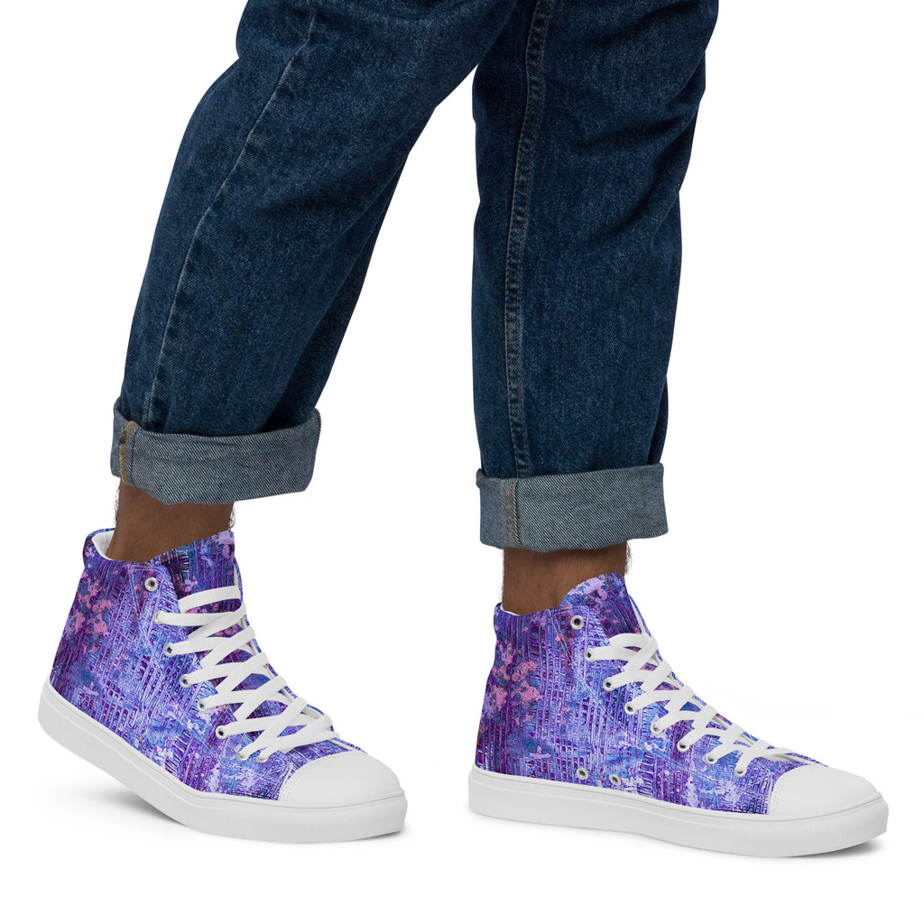 Men's High Top- Weave Purple