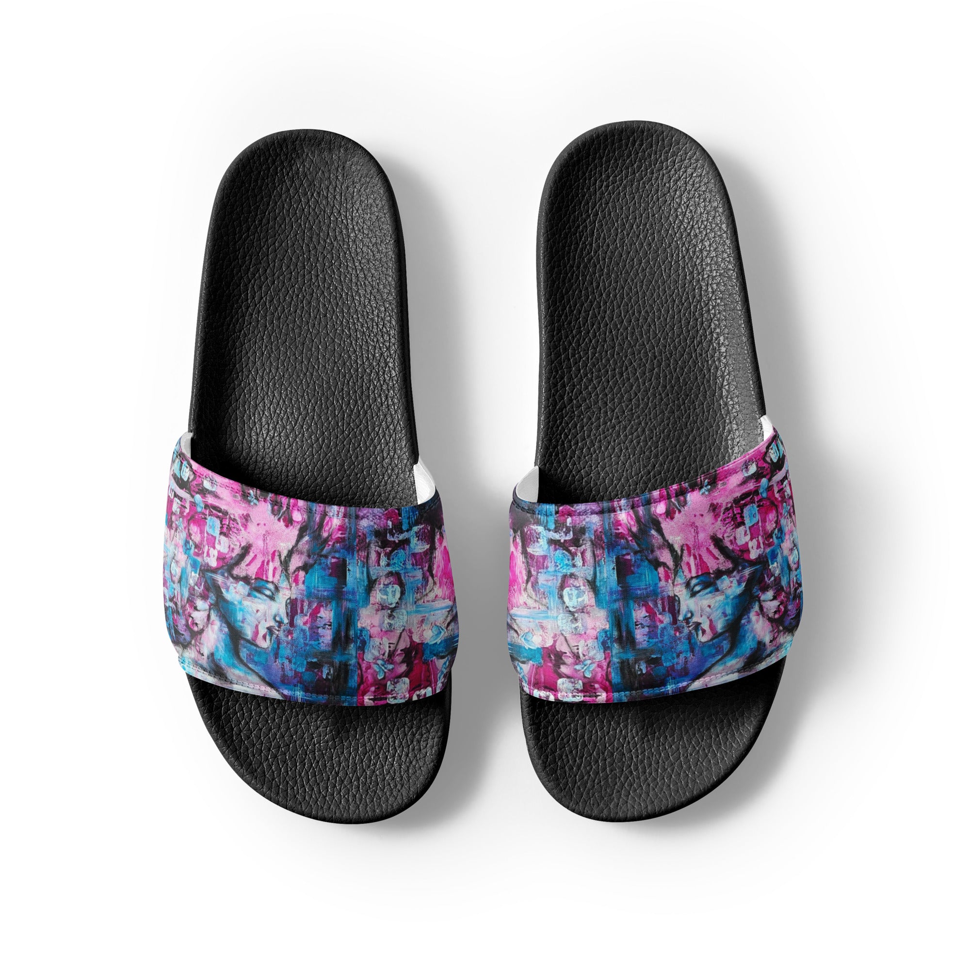 Men's slides- Pink Lady
