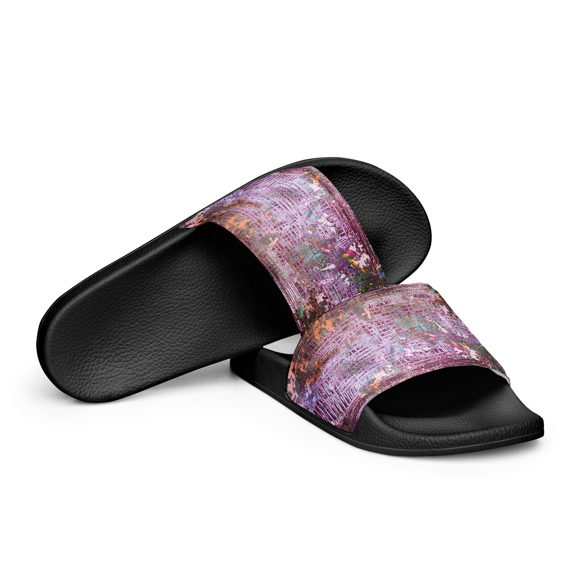 Men's Slides- Weave Berry