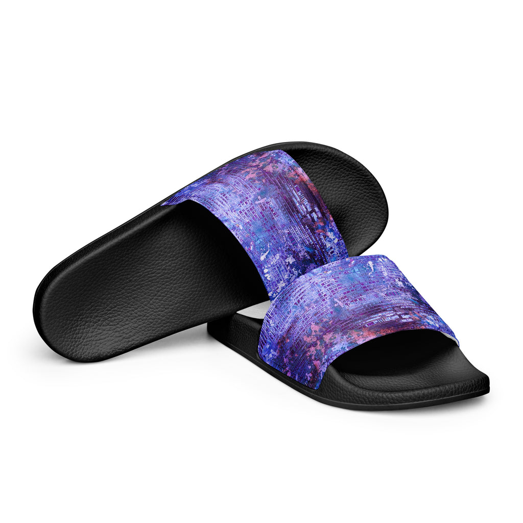 Men's slides- Weave Purple
