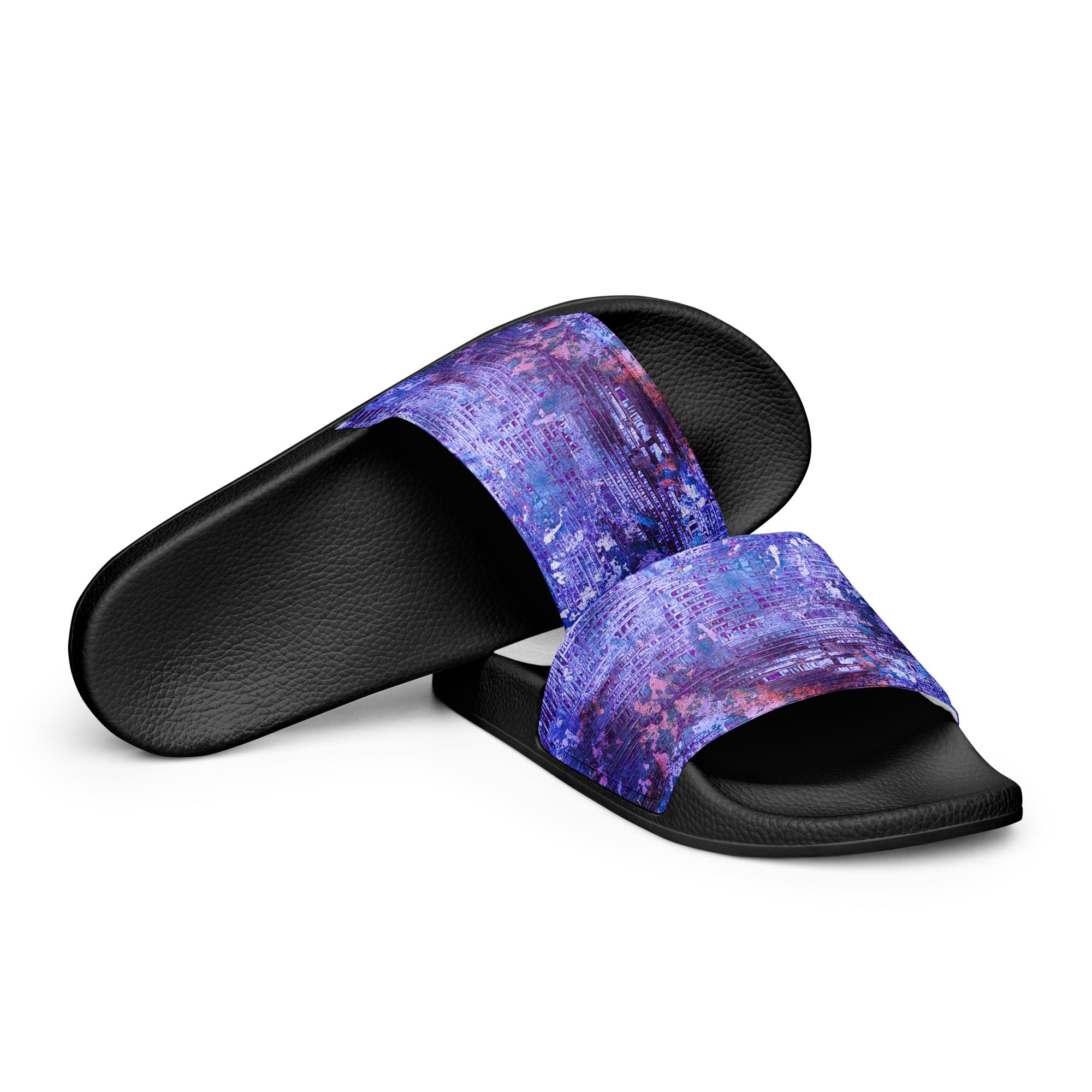 Men's slides- Weave Purple