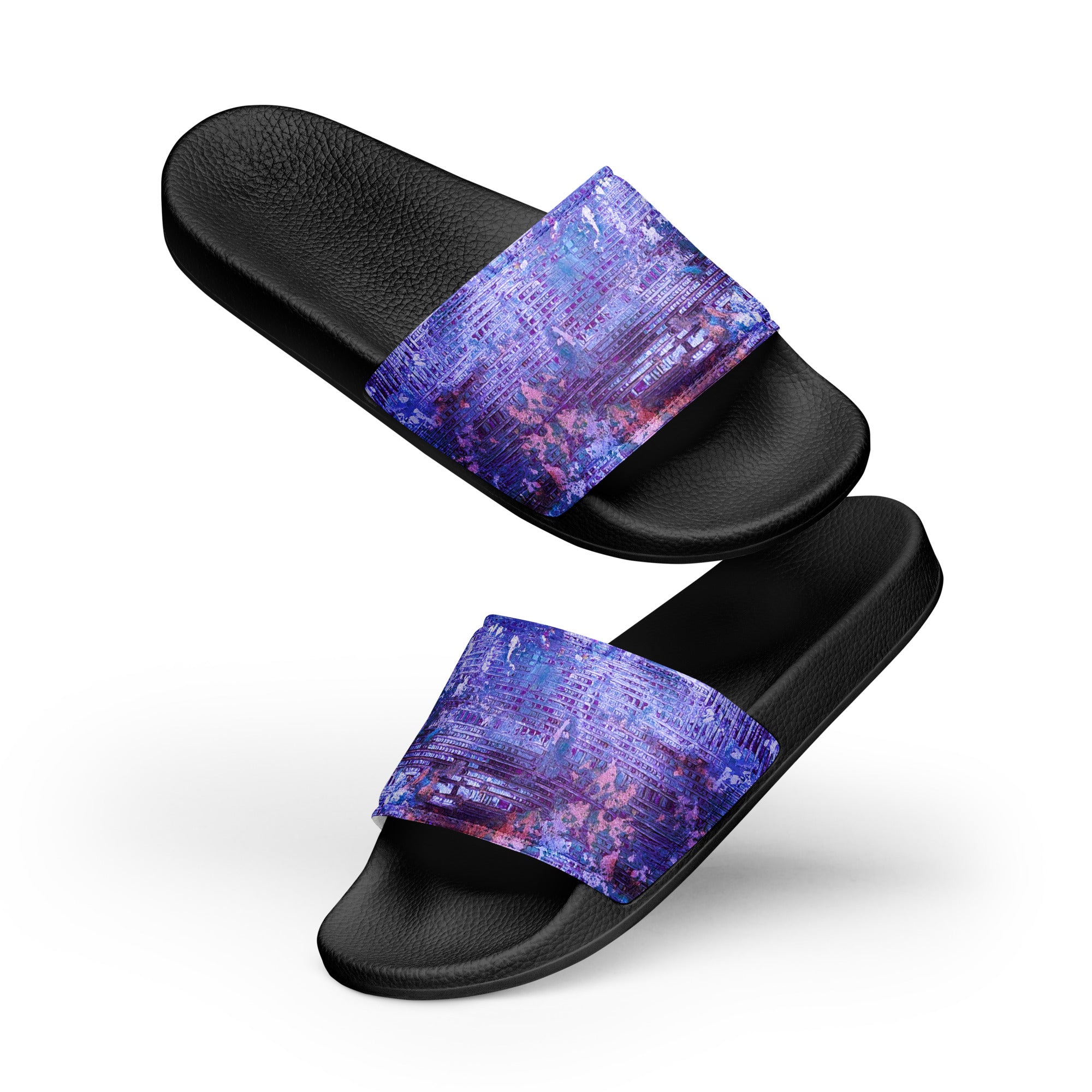 Men's slides- Weave Purple