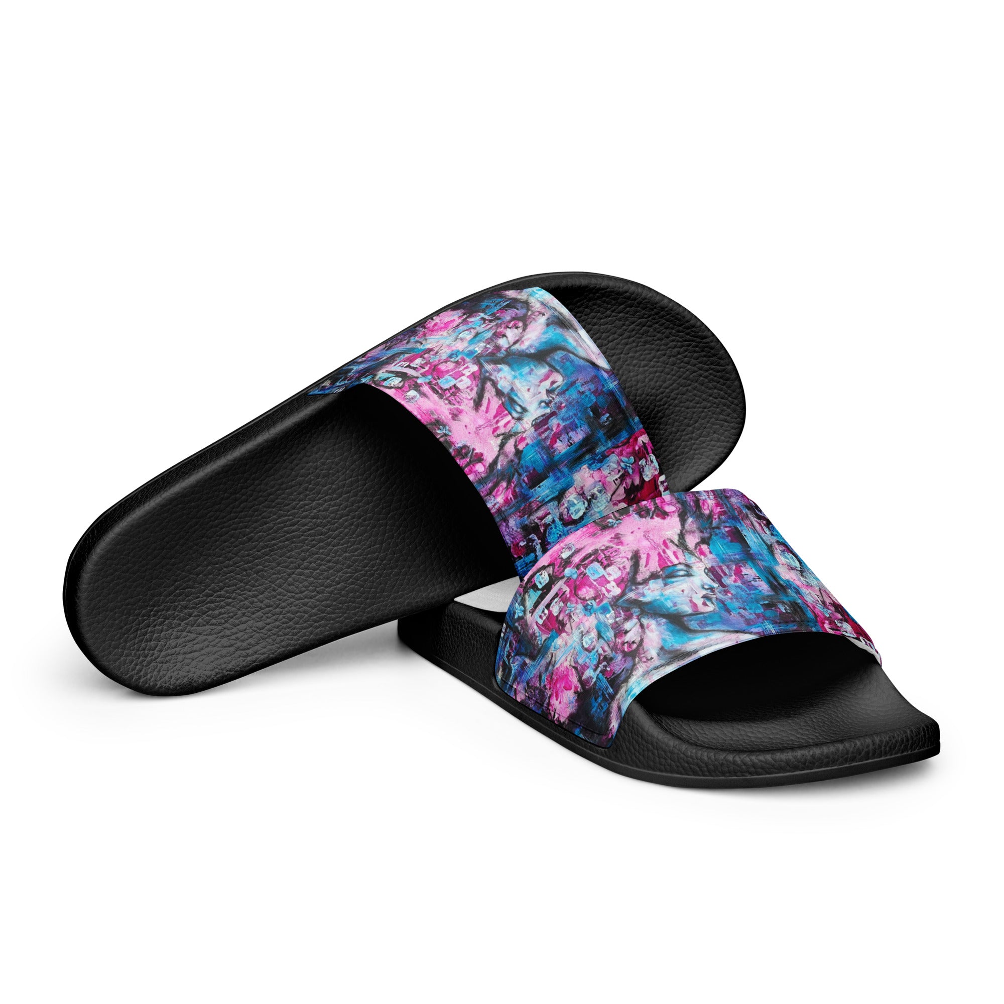 Men's slides- Pink Lady