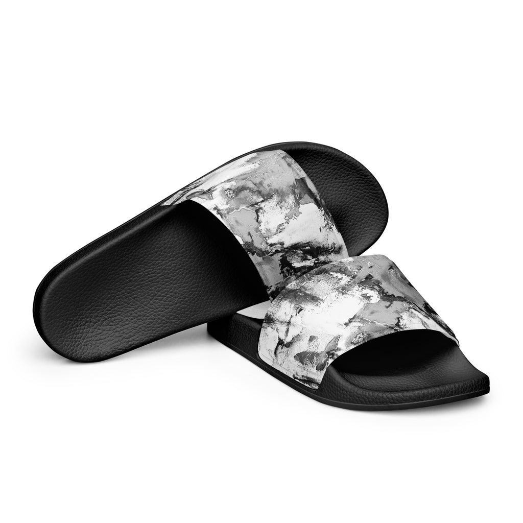 Men's Slides- Mismatch Grey