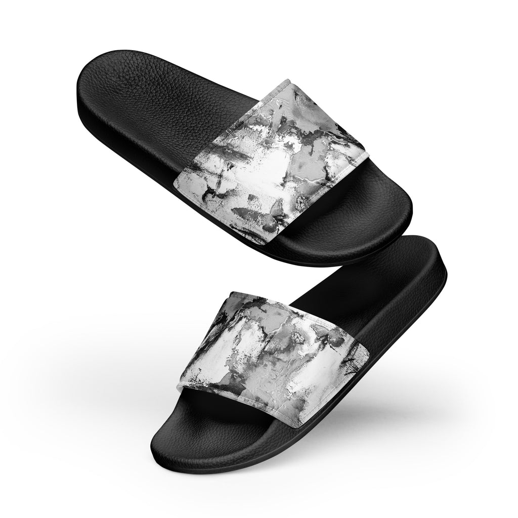 Men's Slides- Mismatch Grey