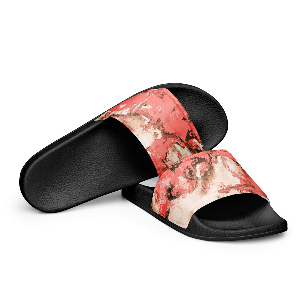 Men's Slides- Mismatch Peach