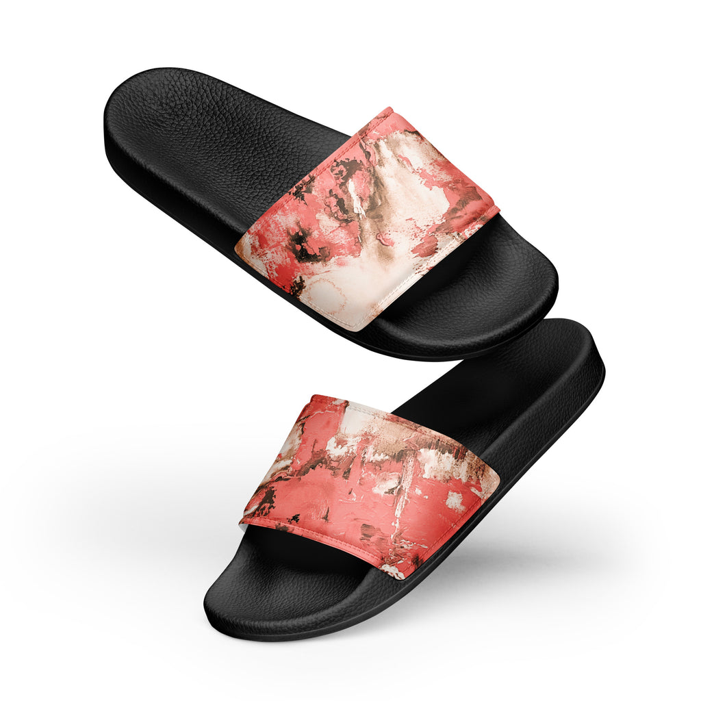 Men's Slides- Mismatch Peach