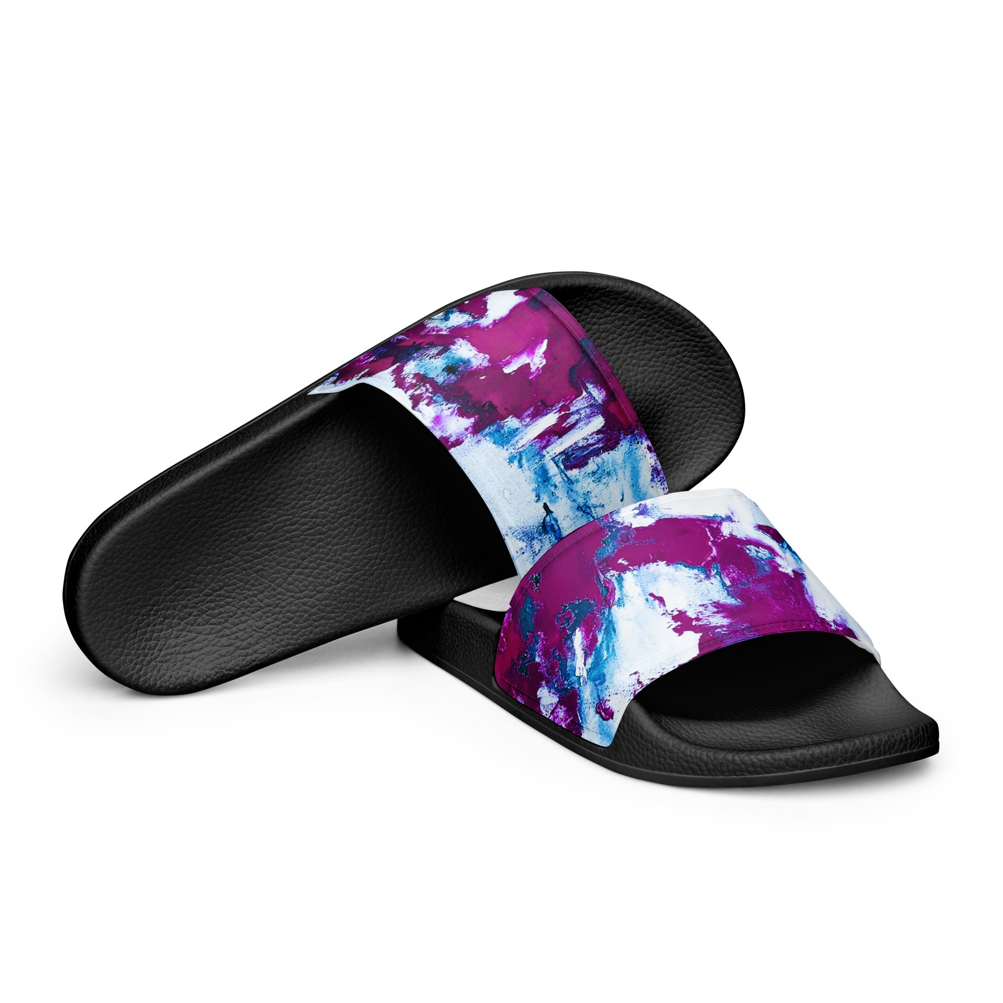 Men's Slides- Mismatch Turquoise