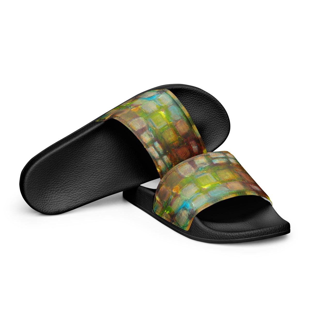 Men's Slides- With Feeling Green