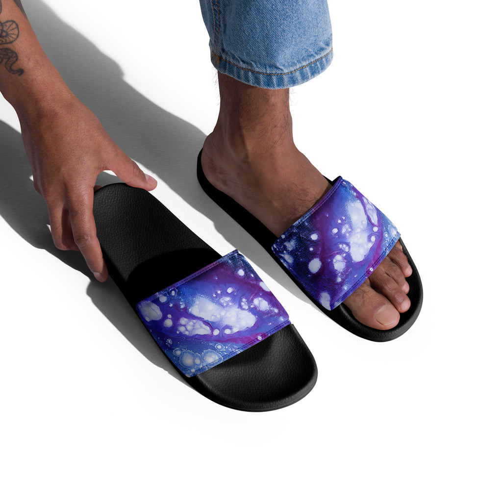 Men's Slides- Galaxy Purple