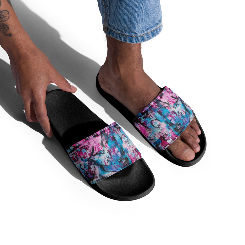 Men's slides- Pink Lady