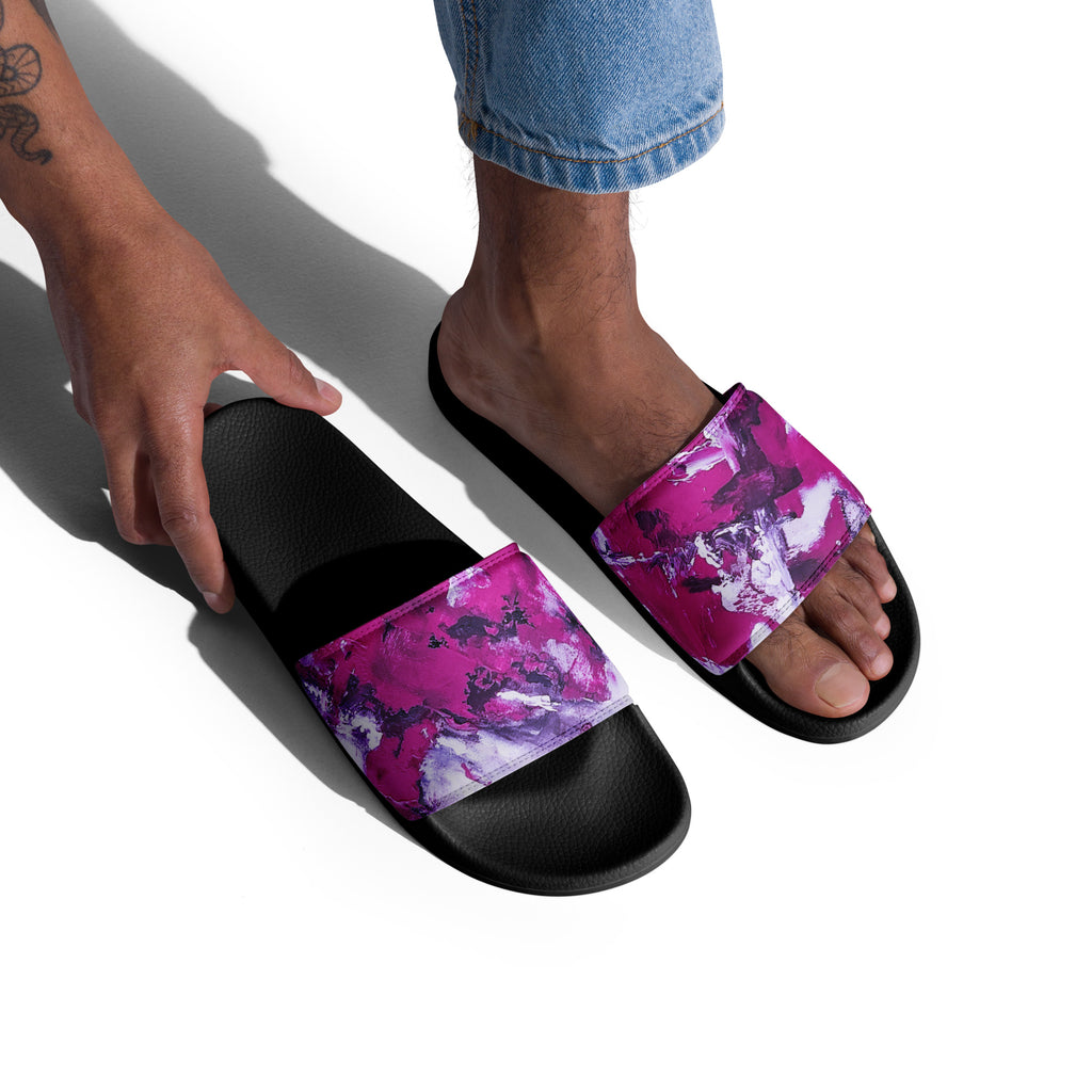 Men's Slides- Mismatch Pink