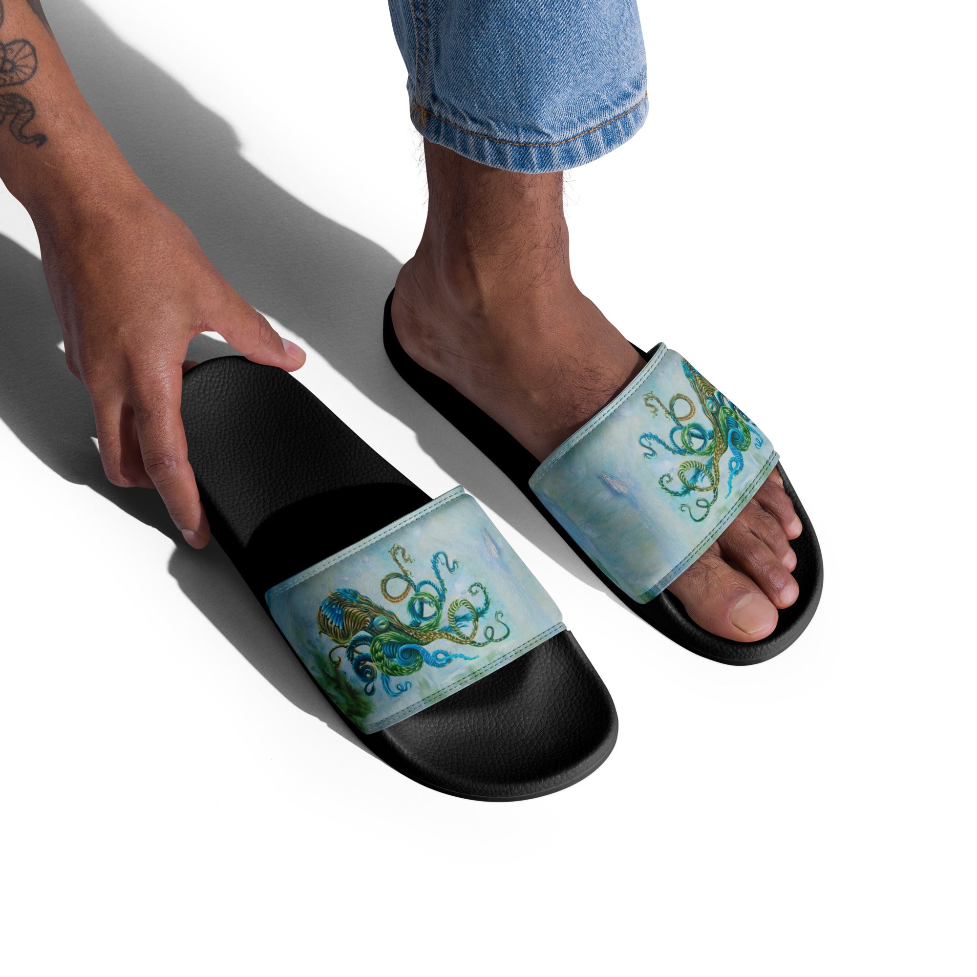 Men's Slides- Nature Octopus
