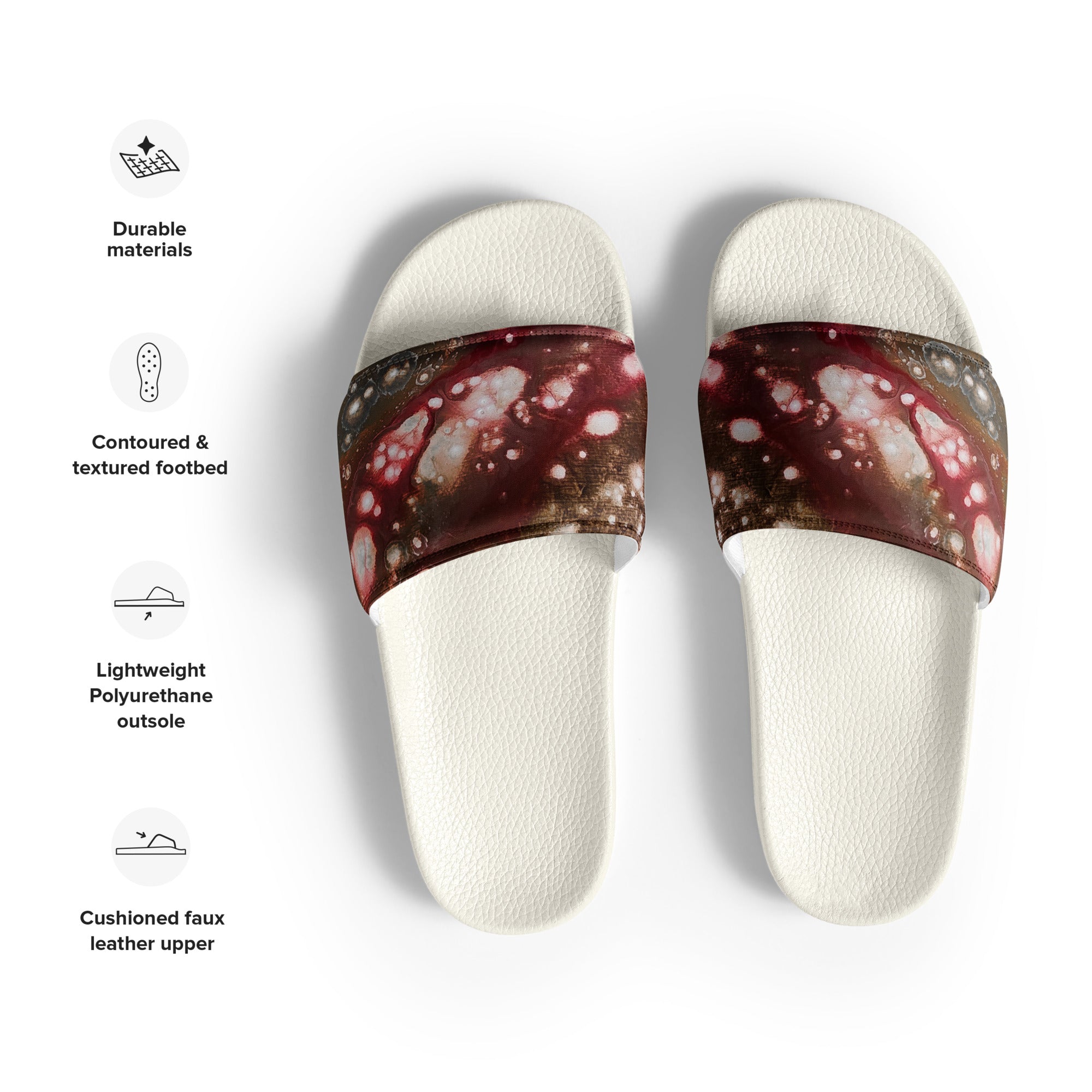 Men's Slides- Galaxy Rust