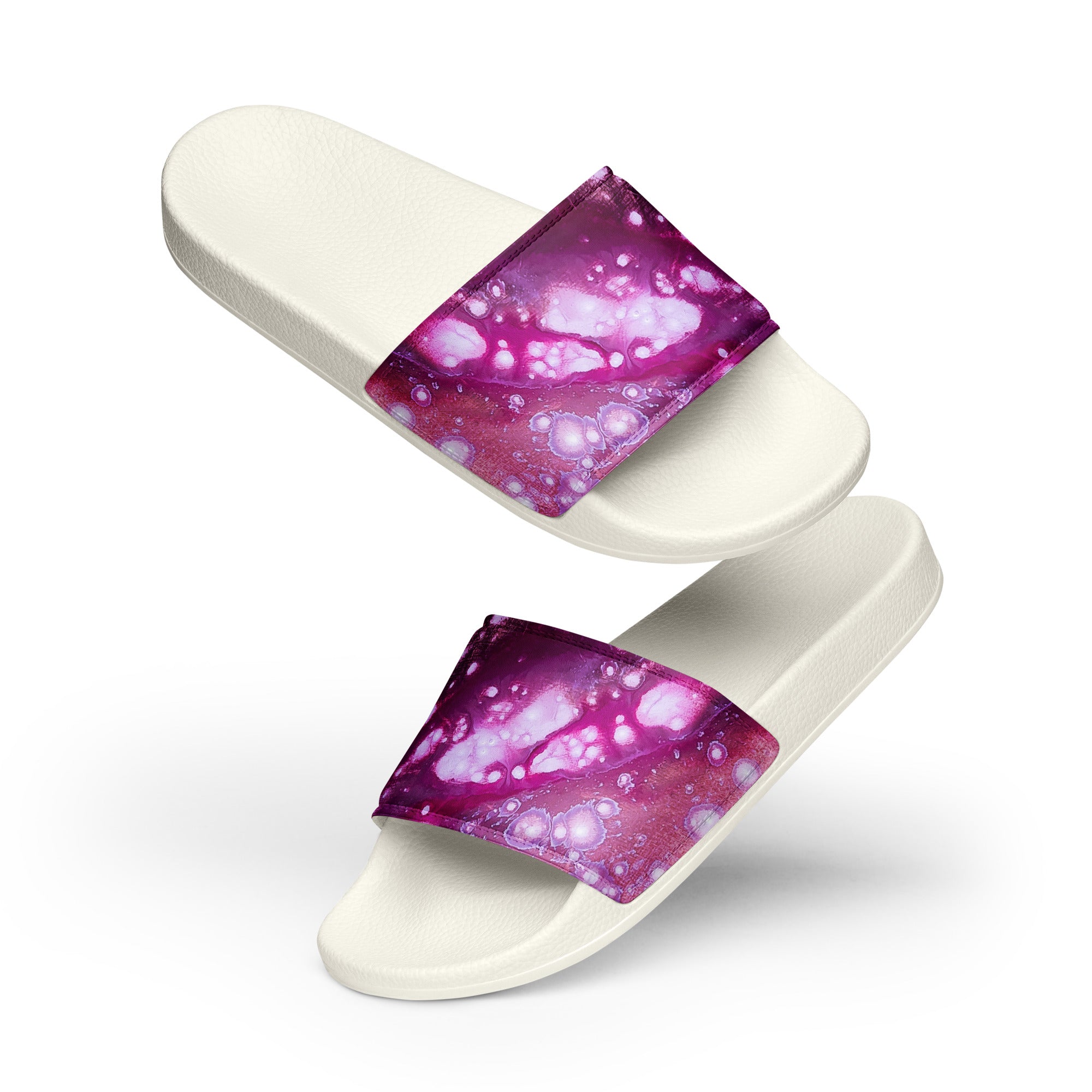 Men's slides- Galaxy Fuchsia