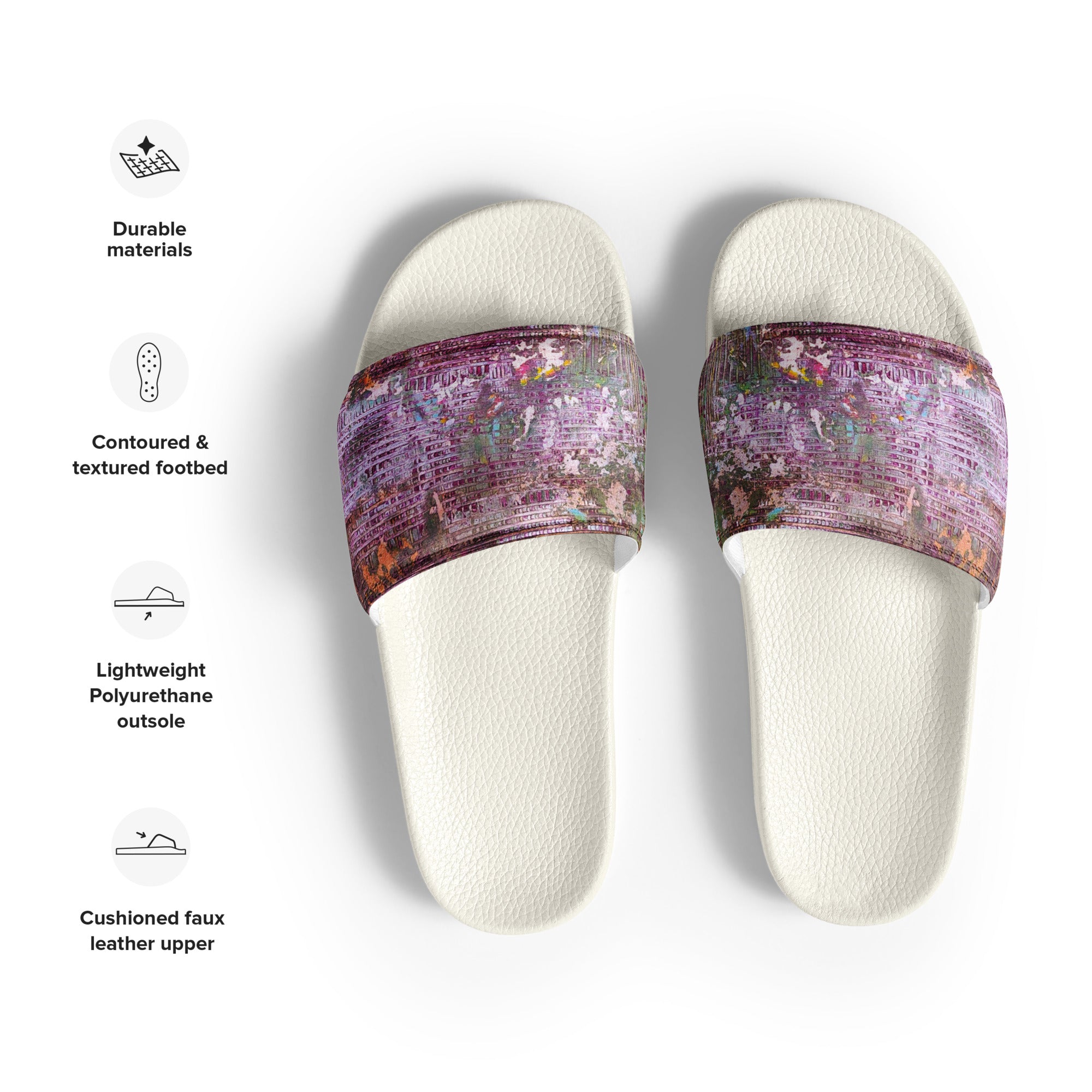 Men's Slides- Weave Berry