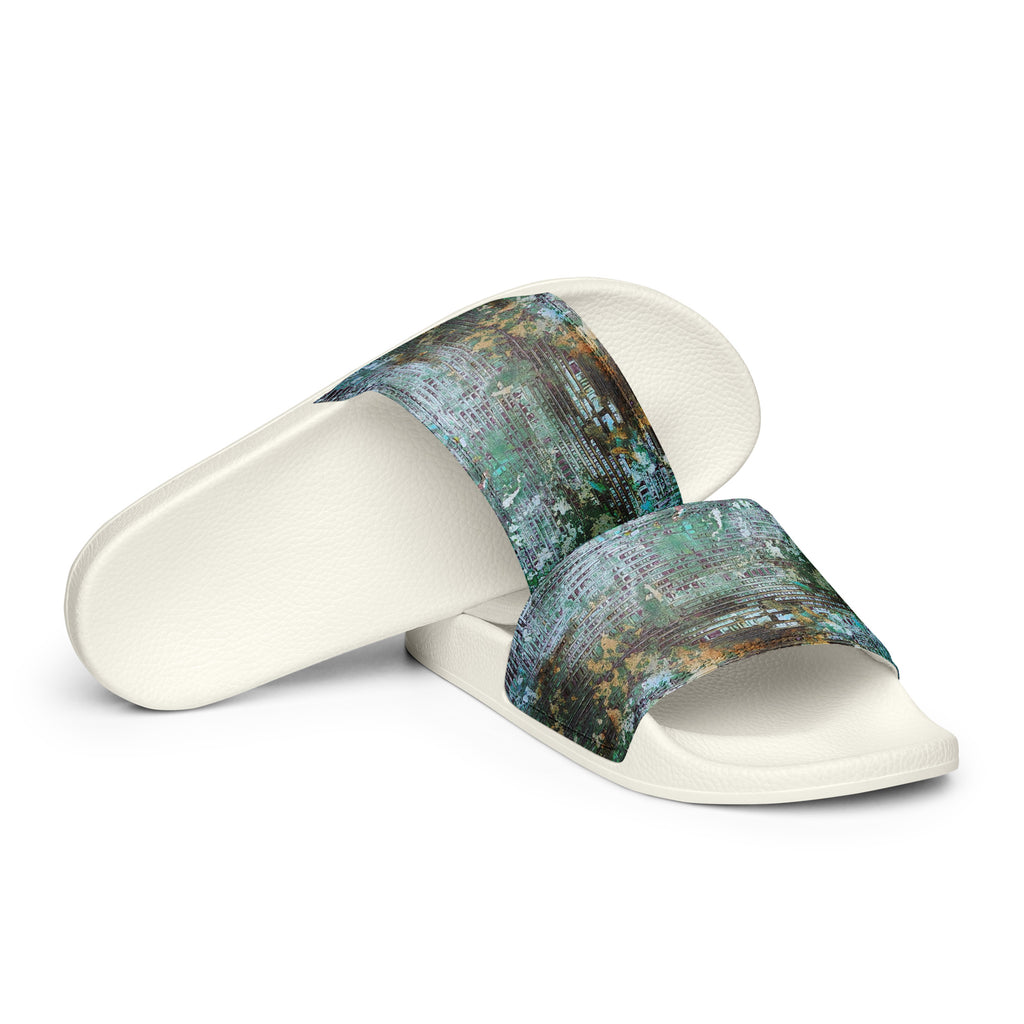 Men's slides- Weave Green