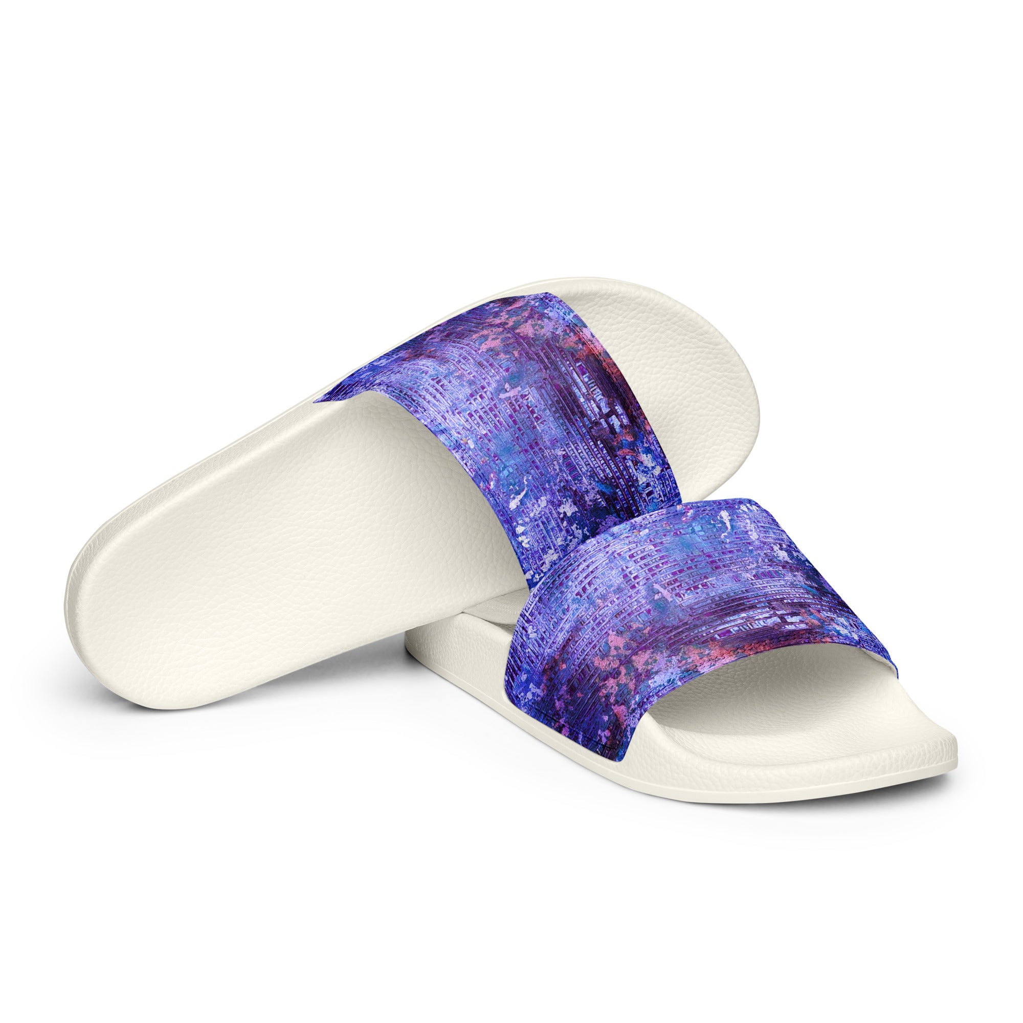 Men's slides- Weave Purple