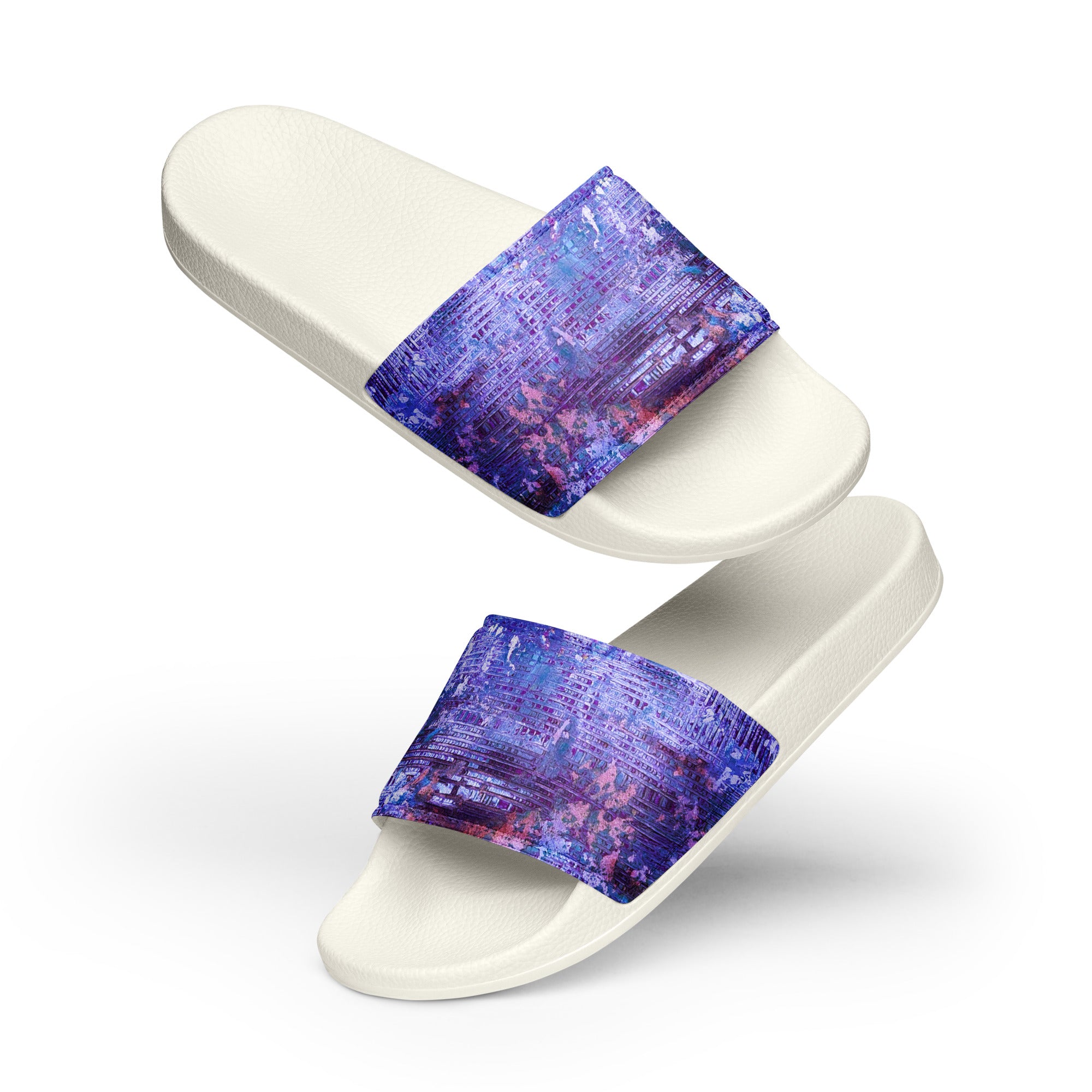 Men's slides- Weave Purple